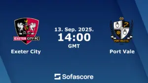 Exeter City vs Port Vale: An Analytical Overview