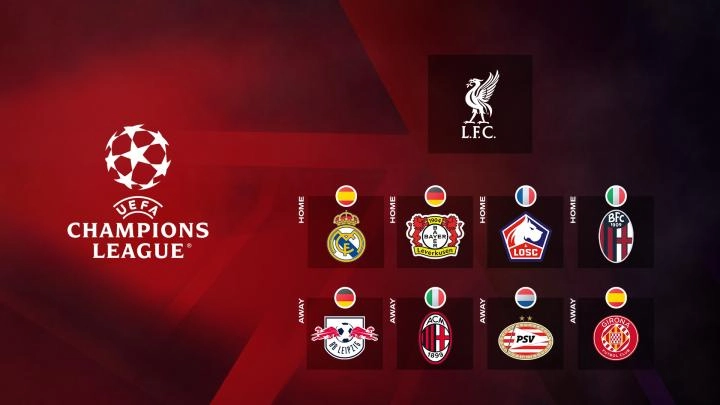 Liverpool Champions League Fixtures for the 2023 Season
