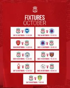 Liverpool Fixtures: Complete Guide for the 2023 Season