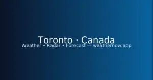 Latest Update on Toronto Weather Conditions