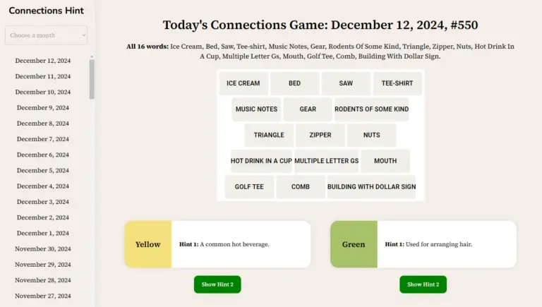 Exploring the Importance of Connections Hint