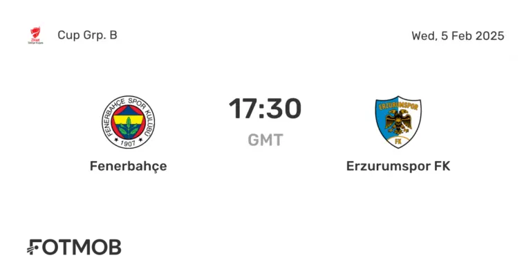 Fenerbahçe and Erzurumspor: A Match to Remember