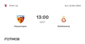 Galatasaray vs Kayserispor: A Fierce Rivalry in Turkish Football
