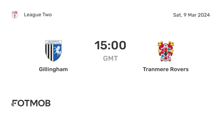 Gillingham vs Tranmere: Upcoming Clash in League Two