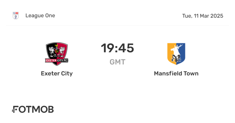 Mansfield Town vs Exeter City: Upcoming Clash in League Two