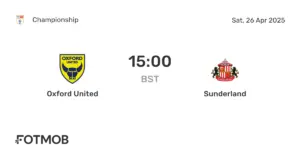Oxford Utd vs Sunderland: A Compelling Encounter