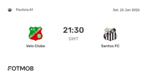 Santos vs Velo Clube: A Competitive Clash