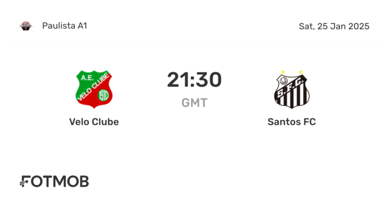Santos vs Velo Clube: A Competitive Clash