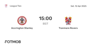 Tranmere Rovers vs Accrington Stanley: Match Preview