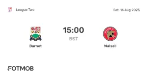 Walsall vs Barnet: A Thrilling Encounter in the League