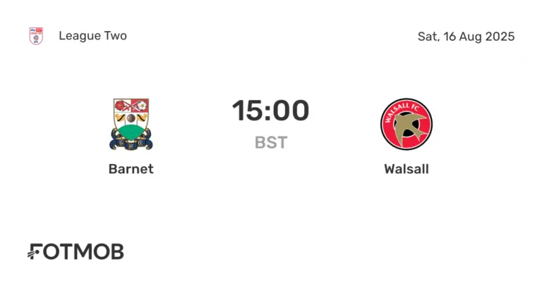Walsall vs Barnet: A Thrilling Encounter in the League