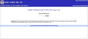 Cbse ctet result
