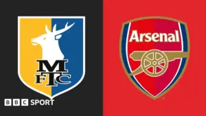 Mansfield town vs arsenal
