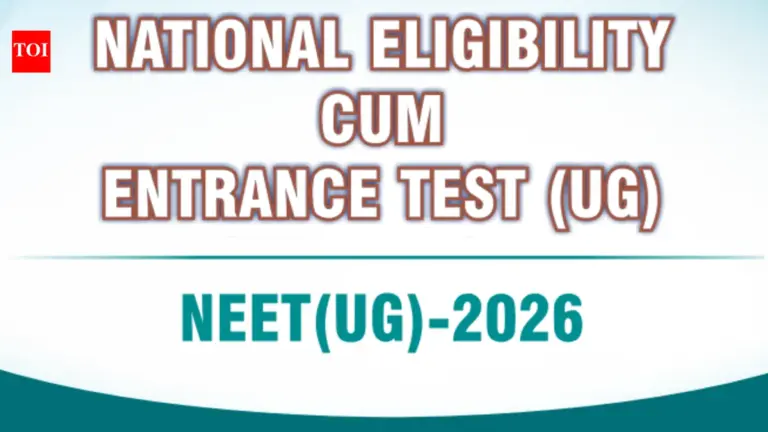 Neet ug 2026 registration