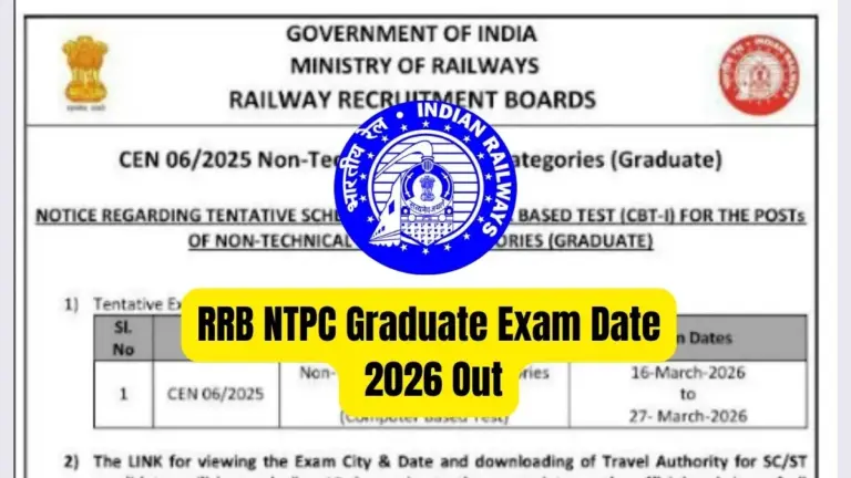 Ntpc: RRB NTPC Graduate Exam Dates Announced Amidst Registrar Change
