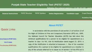 Pstet admit card 2026