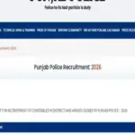 Punjab police recruitment 2026