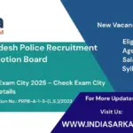 UP SI Exam City Slip 2026 Released