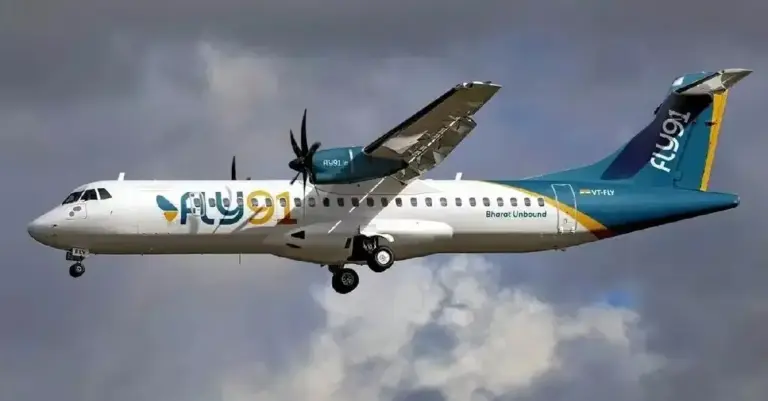 Fly91 flight diverted to Bengaluru due to bad weather