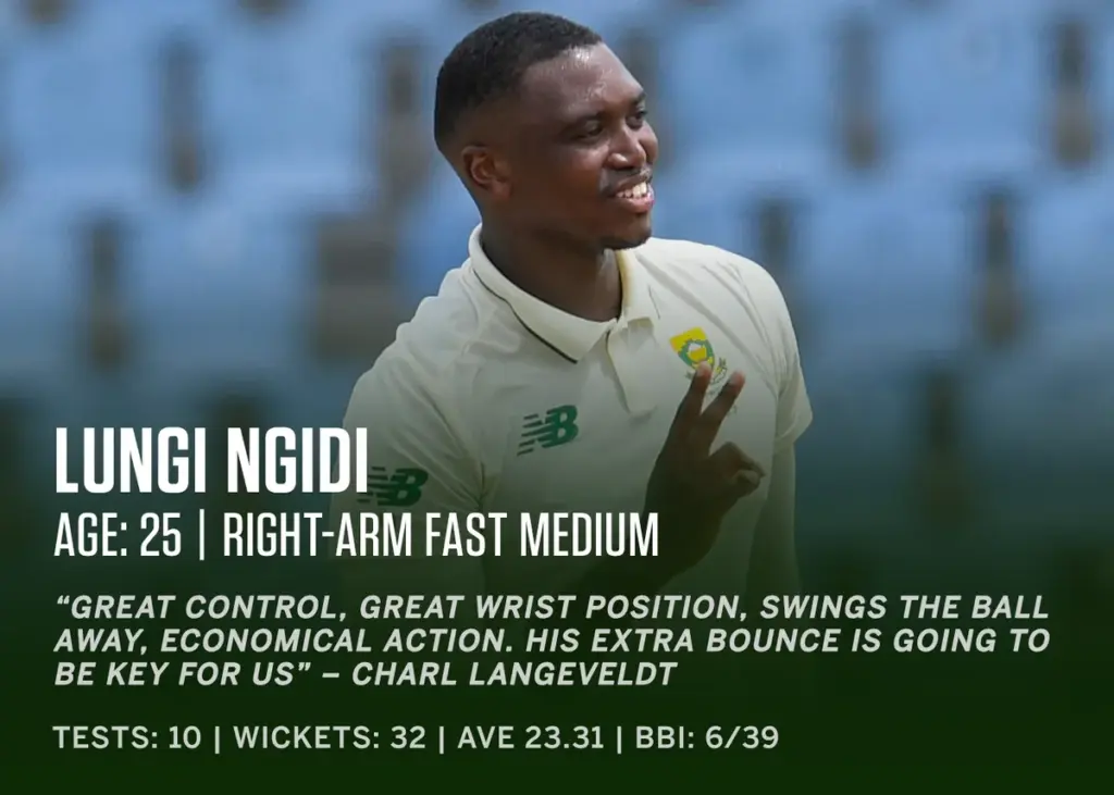 Lungi Ngidi Shines in IPL 2026 Opener