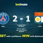 PSG vs Lyon: Lyon Stuns PSG with 2-1 Victory