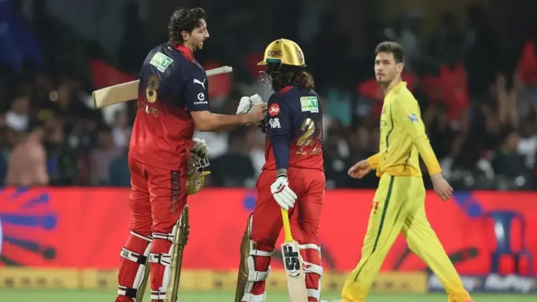 Royal Challengers Bengaluru vs Chennai Super Kings standings