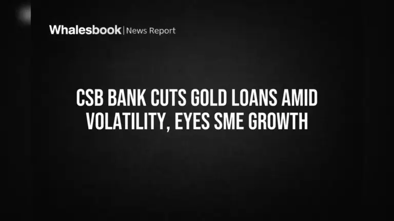 Loan Trends in India: CSB Bank’s Shift from Gold Loans to SME Lending
