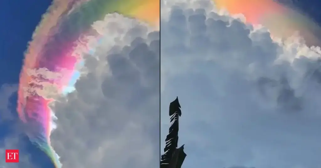 Rainbow clouds