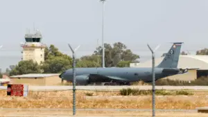 Us military plane emergency qatar