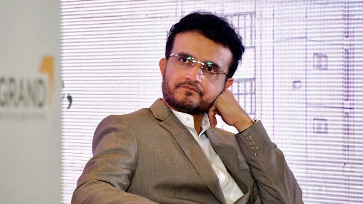 Former BCCI President and retired Indian cricketer Sourav Ganguly.